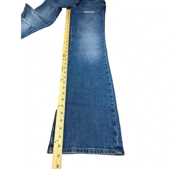 Urban Outfitters High Rise Ripped Flared Jeans Size 25 - Picture 8 of 15